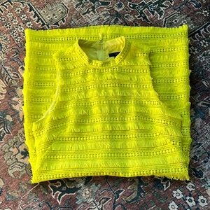 J. Crew Yellow Lace Two-Piece Set